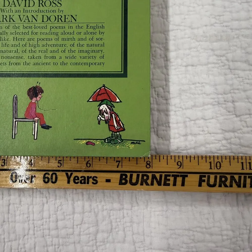 Vintage 1976 Illustrated Treasury Of Poetry For Children Hardcover Book